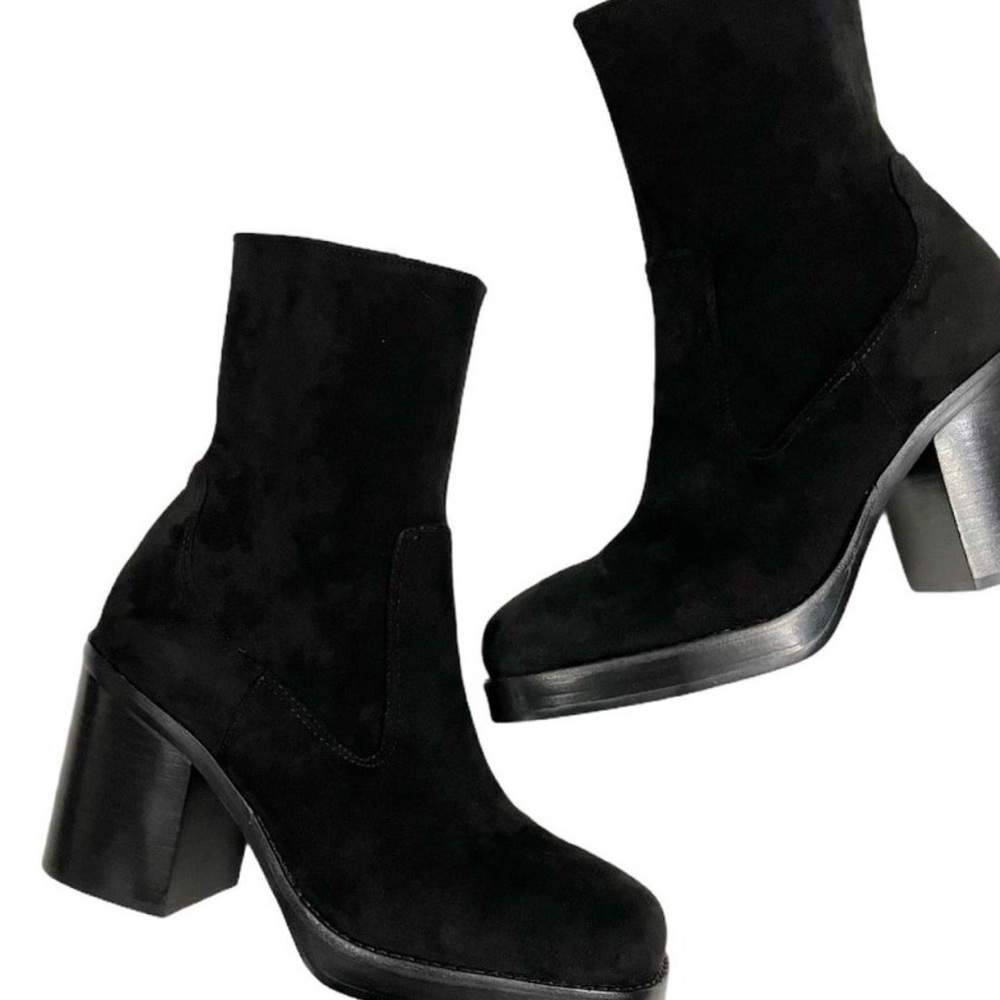 Jeffrey Campbell black suede boot